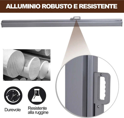 Tenda-da-Sole-Laterale-e-Avvolgibile-(3x1.6m)-in-Alluminio-e-Poliestere-Imperemabile-Anti-UV,-per-Vento/Privacy-BG8840-210BG8