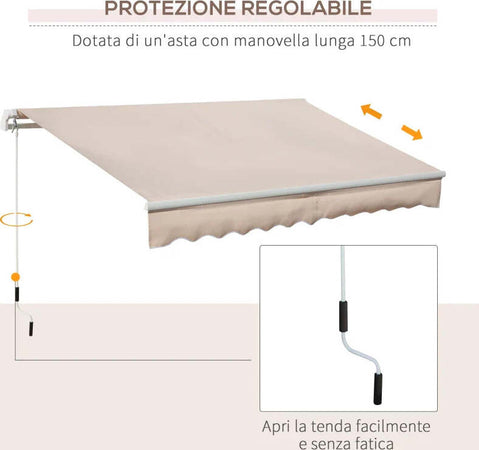 Tenda-da-Sole-per-Esterno-a-Bracci-Avvolgibile-con-Apertura-a-Manovella,-295x200-cm,-Beige-YH5840-149V00BGYH5