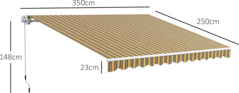 Tenda-da-Sole-per-Esterno-Avvolgibile-a-Bracci-con-Apertura-a-Manovella,-350x250-cm,-Giallo-QW6840-174V00YLQW6
