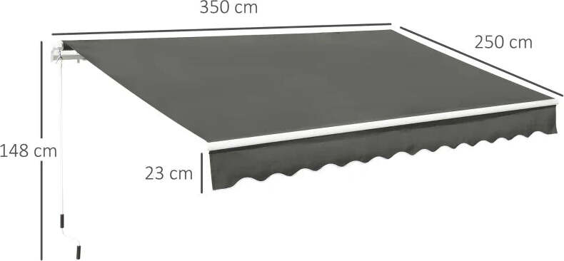 Tenda-da-Sole-per-Esterno-Avvolgibile-a-Bracci-con-Apertura-a-Manovella,-350x250-cm,-Grigio-WE1840-174V00GYWE1