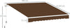 Tenda-da-Sole-per-Esterno-Avvolgibile-a-Manovella-in-Metallo-e-Alluminio,-4x2.5m,-Rosso-Ruggine-YN3840-151CFYN3