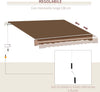 Tenda-da-Sole-per-Esterno-Avvolgibile-a-Manovella-in-Metallo-e-Alluminio,-4x2.5m,-Rosso-Ruggine-YN3840-151CFYN3