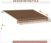 Tenda-da-Sole-per-Esterno-Avvolgibile-a-Manovella-in-Metallo-e-Alluminio,-4x2.5m,-Rosso-Ruggine-YN3840-151CFYN3