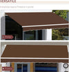 Tenda-da-Sole-per-Esterno-Avvolgibile-a-Manovella-in-Metallo-e-Alluminio,-4x2.5m,-Rosso-Ruggine-YN3840-151CFYN3