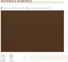 Tenda-da-Sole-per-Esterno-Avvolgibile-a-Manovella-in-Metallo-e-Alluminio,-4x2.5m,-Rosso-Ruggine-YN3840-151CFYN3