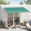 Tenda-da-Sole-per-Esterno-Avvolgibile-a-Manovella-in-Metallo-e-Alluminio,-4x2.5m,-Verde-Scuro-ED4840-151GNED4