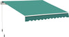 Tenda-da-Sole-per-Esterno-Avvolgibile-a-Manovella-in-Metallo-e-Alluminio,-4x2.5m,-Verde-Scuro-ED4840-151GNED4