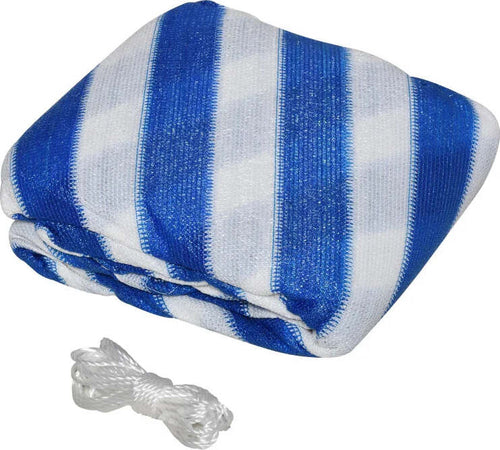Tenda-da-Sole-Vela-Ombreggiante-Triangolare-5x5x5m-Anti-UV-e-Traspirante-in-HDPE,-Bianca-e-Blu-KJ5840-231BUHJ5