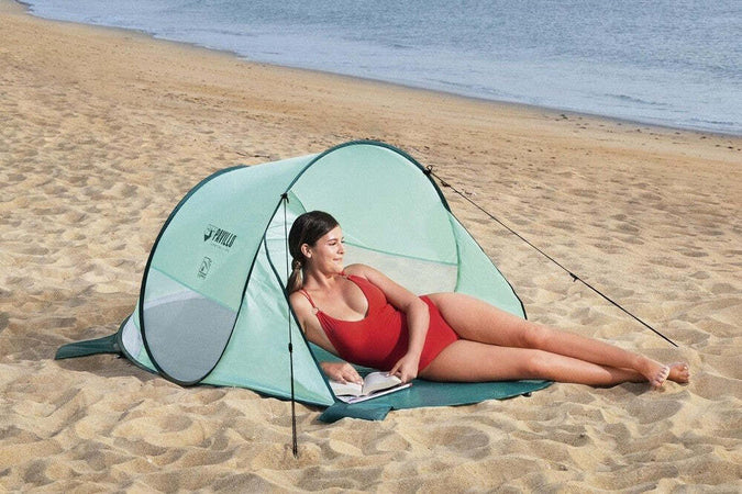 Tenda Da Spiaggia Pop-up Beach Quick 2 Posti 220x120x90cm Borsa Trasporto 68107 Sport e tempo libero/Attività ricreative all'aperto/Camping e outdoor/Tende/Tende igloo Trade Shop italia - Napoli, Commerciovirtuoso.it