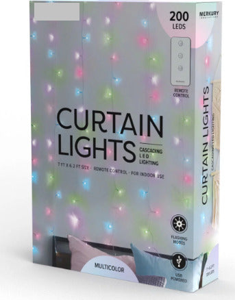 Tenda-Di-Natale-Usb-Con-Telecomando-Luce-Natalizia-Led-200-Led-Con-Telecomando-Giochi-Multicolore-O-Luce-Calda