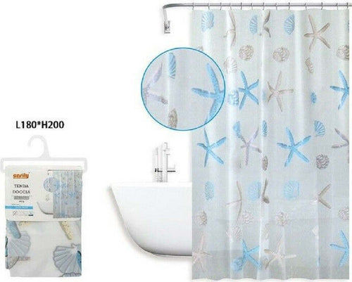 Tenda Doccia Antimuffa Impermeabile 180 X 200cm Anelli Bagno Stelle Marine 59805 Casa, arredamento e bricolage > Accessori Bagno > Tende Doccia Trade Shop italia - Napoli, Commerciovirtuoso.it