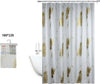 Tenda-Doccia-Antimuffa-Impermeabile-180-X-220-Cm-Anelli-Bagno-Piume-Dorate-69510