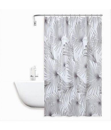 Tenda Doccia Antimuffa Impermeabile 180x200cm Con 12 Anelli Bagno Tropicale 87076
