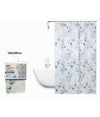 Tenda Doccia Antimuffa Impermeabile 180x200cm Con Anelli Bagno Fiori Foglie 87062