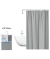 Tenda Doccia Antimuffa Impermeabile 180x200cm Con Anelli Bagno Grigio Chiaro 69850