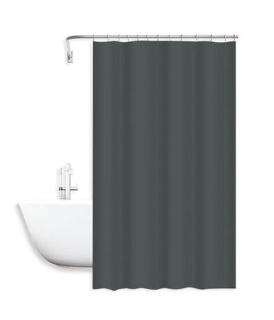 Tenda Doccia Antimuffa Impermeabile 180x200cm Con Anelli Bagno Grigio Scuro 79718