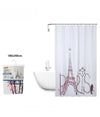 Tenda Doccia Antimuffa Impermeabile 180x200cm Con Anelli Bagno Scritta Paris 87048