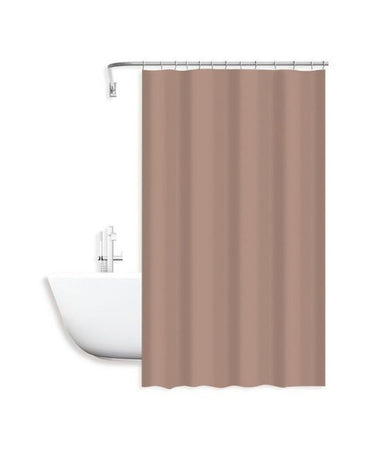 Tenda Doccia Antimuffa Impermeabile Poliestere 180x200cm Con Anelli Ganci Bagno 79857