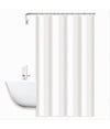 Tenda Doccia Antimuffa Impermeabile 240 X 200 Cm Ganci Anelli Bagno Bianca 79709