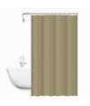 Tenda Doccia Antimuffa Impermeabile Peva 240x200cm Ganci Anelli Bagno Beige 79715