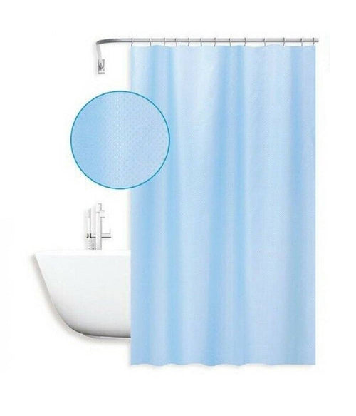 Tenda Doccia Antimuffa Impermeabile 240x180cm Anelli Azzurra Texture Rombi 59820