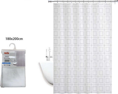 Tenda Doccia Antimuffa Impermeabile Bagno 180 X 200 Cm Con Anelli Quadrati 59391 Casa e cucina/Bagno/Accessori per il bagno/Tende da doccia binari e ganci/Tende da doccia Trade Shop italia - Napoli, Commerciovirtuoso.it