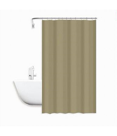 Tenda Doccia Antimuffa Impermeabile Peva 180x200 Cm Con Anelli Bagno Beige 79714