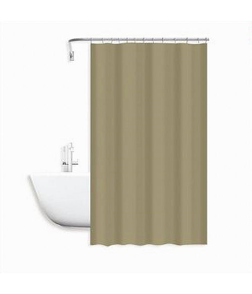 Tenda Doccia Antimuffa Impermeabile Peva 180x200 Cm Con Anelli Bagno Beige 79714