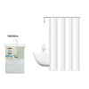 Tenda Doccia Antimuffa Impermeabile Poliestere 180x200 Cm Ganci Bagno Bianca 79856