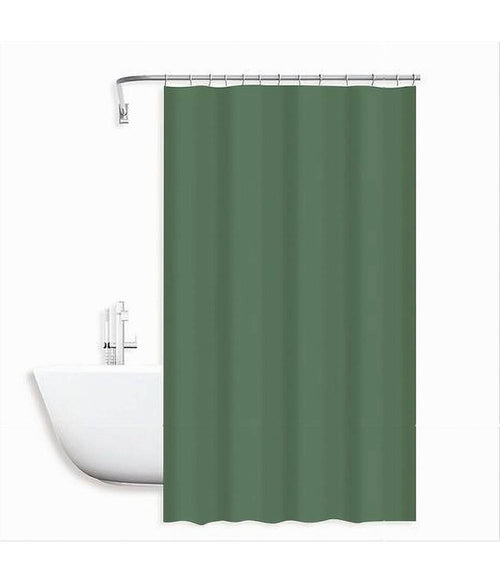 Tenda Doccia Antimuffa Impermeabile Poliestere 180x200cm Ganci Bagno Verde 79858