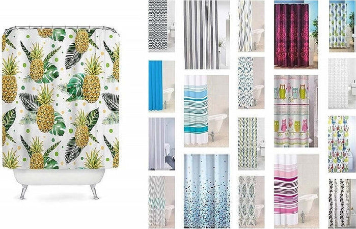 TENDA DOCCIA BAGNO 180 x 200 CM 12 GANCI PER BASTONE ASTA Casa e cucina/Bagno/Accessori per il bagno/Tende da doccia binari e ganci/Tende da doccia Trade Shop italia - Napoli, Commerciovirtuoso.it