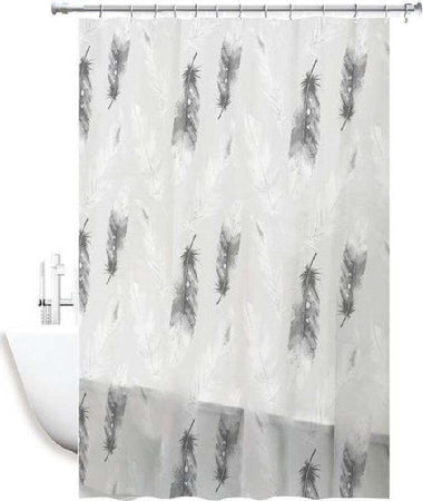 Tenda Doccia Impermeabile Tessuto Pvc 12 Ganci In Plastica Piume 180x220cm 69509 Casa e cucina/Bagno/Accessori per il bagno/Tende da doccia binari e ganci/Tende da doccia Trade Shop italia - Napoli, Commerciovirtuoso.it