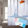 Tenda-Doccia-Vasca-180x180cm-Poliestere-Con-Anelli-Plastica-Universali-Bastone-Bagno