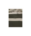 Tenda Doccia Vasca Bagno 12 Anelli 240x200cm Motivo Paisley Etnico Grigio 87582