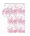 Tenda Doccia Vasca Bagno 12 Ganci Impermeabile Cuori Rossi Rosa 180x200 Cm 87561