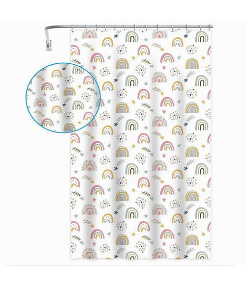 Tenda Doccia Vasca Bagno Con 12 Ganci Arcobaleno Fantasy 240 X 200 Cm Peva 87564