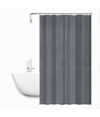 Tenda Doccia Vasca Bagno Effetto 3d A Nido D'ape Grigio 180x200cm 12 Ganci 87605