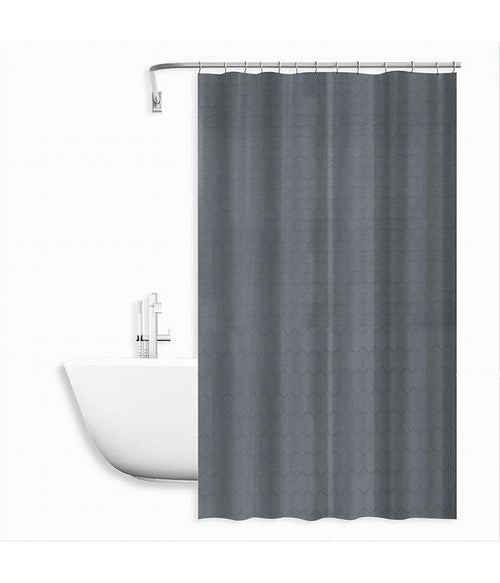 Tenda Doccia Vasca Bagno Effetto 3d A Nido D'ape Grigio 240x200cm 12 Ganci 87606