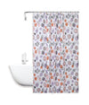 Tenda Doccia Vasca Bagno Impermeabile 12 Ganci Con Sfere Astratte 180x200cm 87090