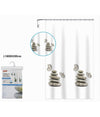 Tenda Doccia Vasca Bagno Impermeabile Decorata Sassi Shabby Chic 180x200cm 87565