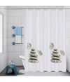 Tenda Doccia Vasca Bagno Impermeabile Decorata Sassi Shabby Chic 240x200cm 87566