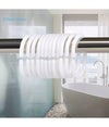 Tenda Doccia Vasca Bagno Impermeabile Decorata Sassi Shabby Chic 240x200cm 87566