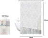 Tenda-Doccia-Vasca-Bianca-Impermeabile-Pvc-180-X-200cm-Decorata-Con-Foglie-69513