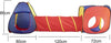 Tenda-Gioco-Parco-Giochi-con-Tunnel-Giocattolo-Bambini-Pop-Up-Pieghevole-3pz