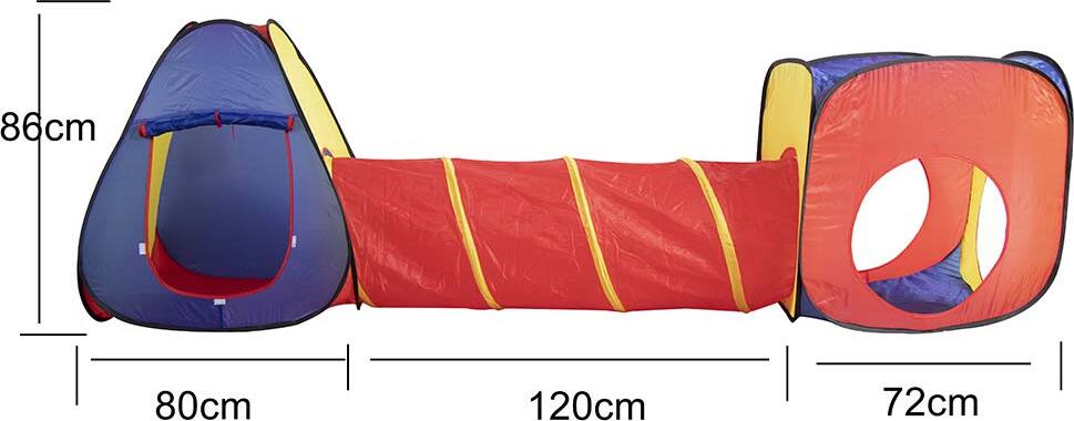 Tenda-Gioco-Parco-Giochi-con-Tunnel-Giocattolo-Bambini-Pop-Up-Pieghevole-3pz
