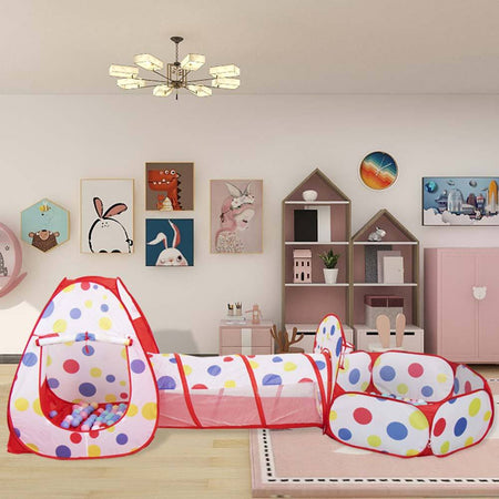 Tenda-Gioco-Parco-Giochi-con-Tunnel-Piscina-Giocattolo-Bambini-Pop-Up-Pieghevole