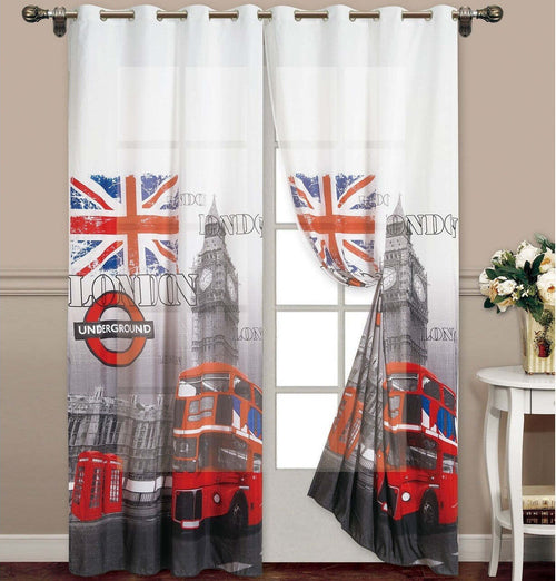 Tenda London Londra British Uk Pannello Anelli Arredo Porta Finestra Bastone Casa e cucina/Tessili per la casa/Decorazioni per finestre/Tende classiche e drappeggi/Tende a pannello Trade Shop italia - Napoli, Commerciovirtuoso.it