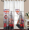 Tenda-London-Londra-British-Uk-Pannello-Anelli-Arredo-Porta-Finestra-Bastone