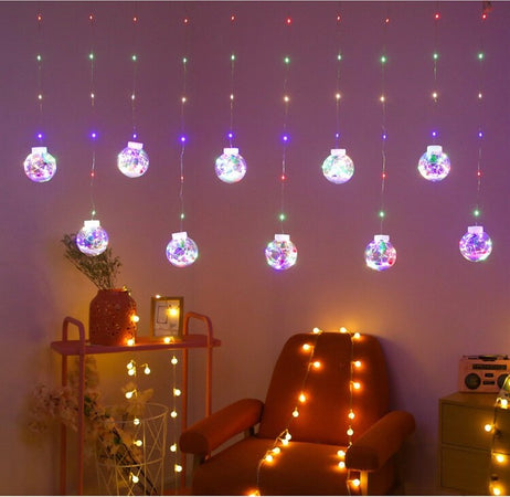 Tenda Luminosa 10 Palline Di Natale 3 Metri Con Neve Luce Led Calda Fredda Rgb Casa e cucina/Decorazioni per interni/Addobbi e decorazioni per ricorrenze/Decorazioni natalizie/Luci natalizie/Catene luminose per esterni Trade Shop italia - Napoli, Commerciovirtuoso.it