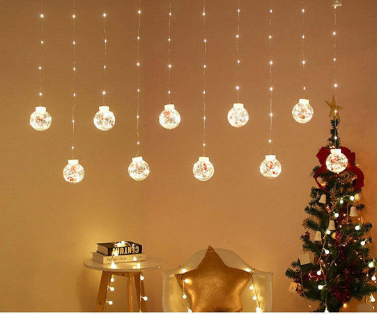 Tenda Luminosa 10 Palline Di Natale 3 Metri Con Neve Luce Led Calda Fredda Rgb Casa e cucina/Decorazioni per interni/Addobbi e decorazioni per ricorrenze/Decorazioni natalizie/Luci natalizie/Catene luminose per esterni Trade Shop italia - Napoli, Commerciovirtuoso.it